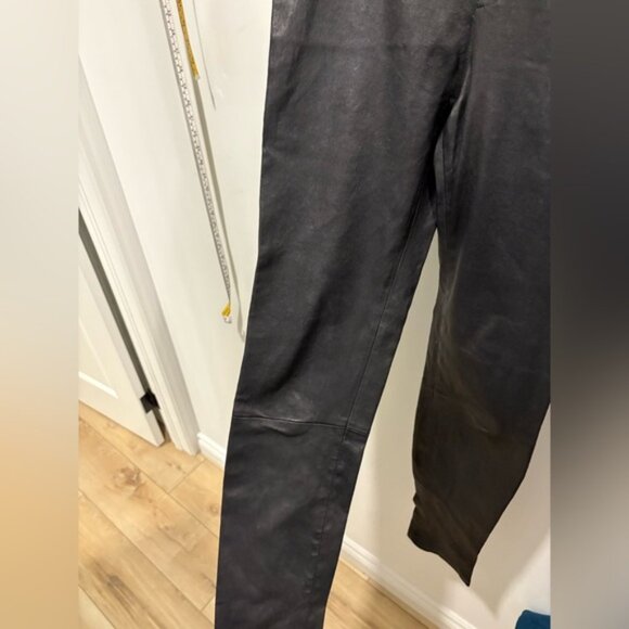 HELMUT LANG LAMB LEATHER PANTS - Size 8 - Picture 5 of 13